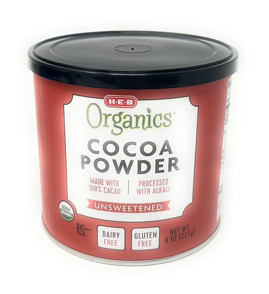H‑E‑B Organics 100% Unsweetened Cocoa Powder 8oz - 1 can