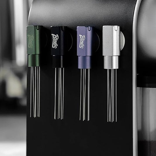 Magnetic Espresso Stirrer Tool,Coffee Stirrer Tool for Barista,WDT Espresso Distribution Tool with 6 Stainless Steel Needles (Green)
