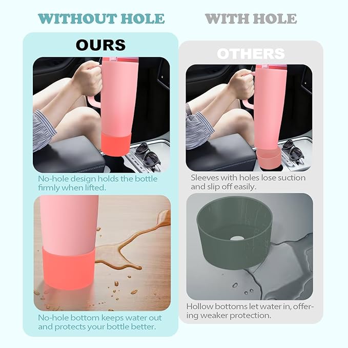 Silicone Boot for Owala 30oz & 40oz FreeSip Sway Bottles & Tumblers - Non-Slip, Scratch-Resistant, Stability Enhancer, Available in 12 Colors (Summer sweetness)