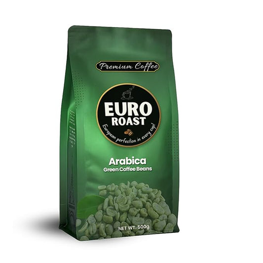 Euro Roast, Fresh Arabica Green Beans, Premium Quality Coffee, 500g Bag