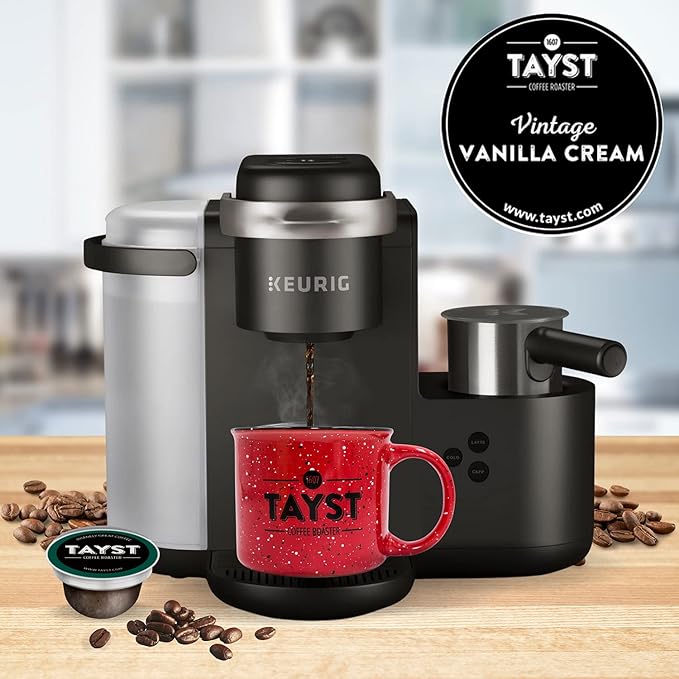 Tayst Coffee Pods, Vanilla Cream Medium Roast, K Cups Compatible with Keurig Coffee Maker, Sustainable Single Serve, Pack of 50