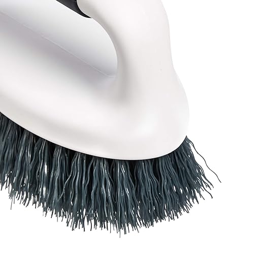 Amazon Basics All Purpose Rectangular Scrub Brush, 2-pack, White & Black