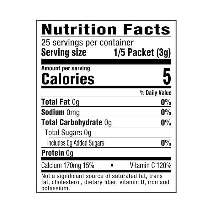 Crystal Light Drink Mix, 5 Pitcher Packets, for Flavorful Hydration and Shareable Refreshment, Classic Orange Natural Flavor, Zero Sugar, Low Calorie, 2.5 oz