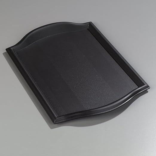 Carlisle FoodService Products 1217BT03 Bistro Plastic Café Tray, 12" X 17", Black (Pack of 3)