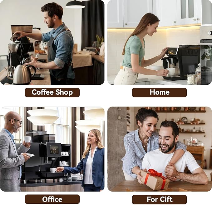 54mm Espresso Accessories Kit – Coffee Distributor & Tamper Leveler, WDT Tool, Dosing Funnel and Puck Screen, Fits Breville 54mm Espresso Machines, Barista Espresso Machine Accessories
