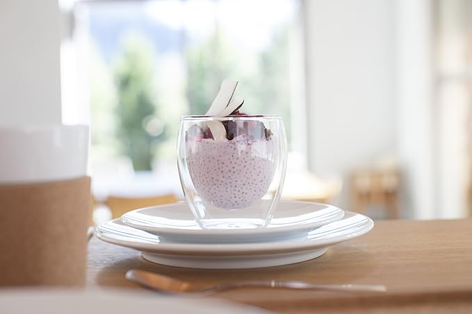 Bodum 2.5oz Pavina Double Wall High-Heat Borosilicate Glass, Set of 2, Clear