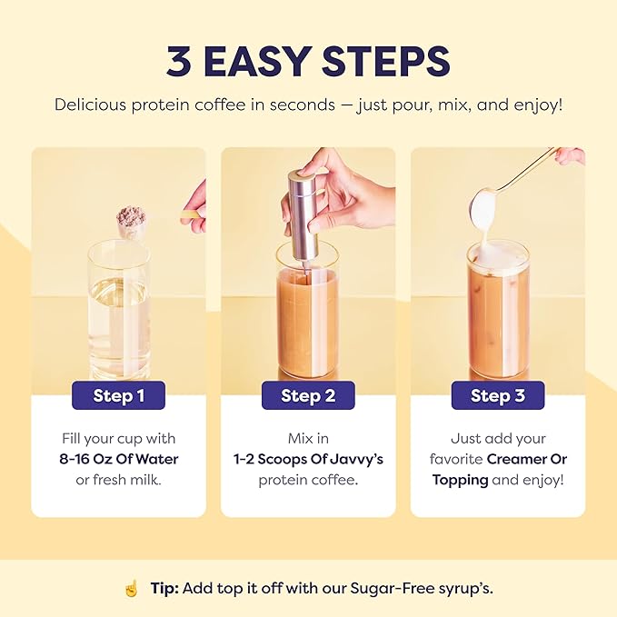 Tiramisu Protein Iced Coffee - Premium Whey Protein & Instant Iced Coffees - 100% Natural Cold Brew- Zero Artificial Flavors & Sweeteners, 80 mg Caffeine Per Serving, No Added Sugar, 20 Servings