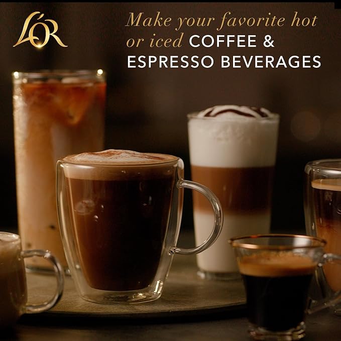 L'OR Espresso Capsules, 30 Count Caramel, Single-Serve Aluminum Coffee Capsules Compatible with the L'OR BARISTA System & *Nespresso Original Machines, 30 Count (Pack of 3)
