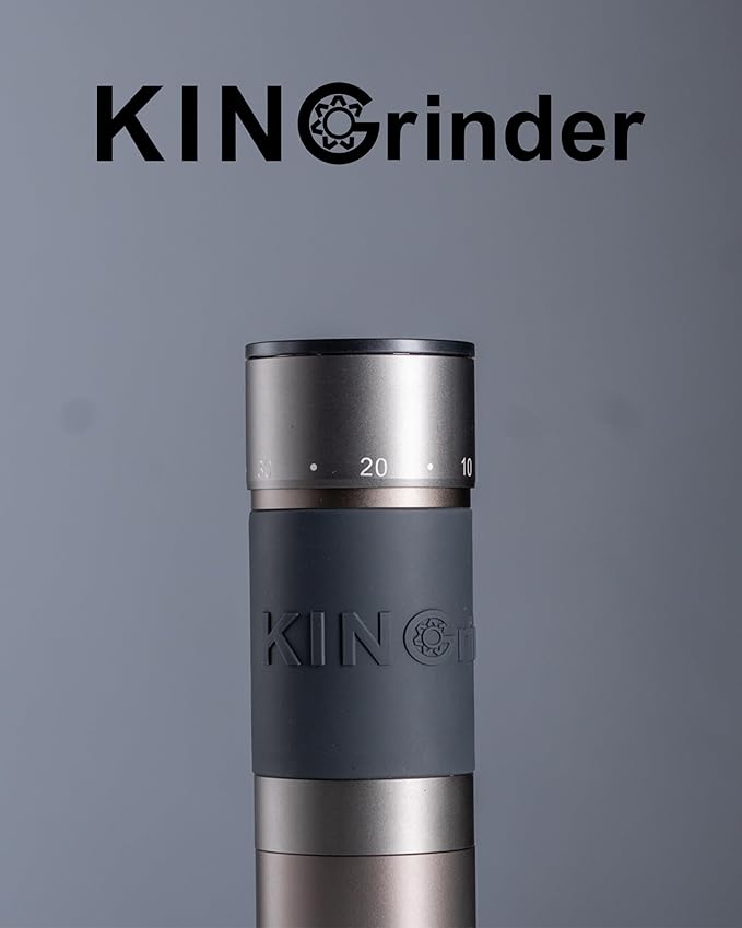 【Famous KOL Recommended】KINGrinder K6 Manual Hand Coffee Grinder with Straight Handle for French Press, Drip, Espresso with Assembly Consistency Stainless Steel Conical Burr Mill, 25-35g Capacity