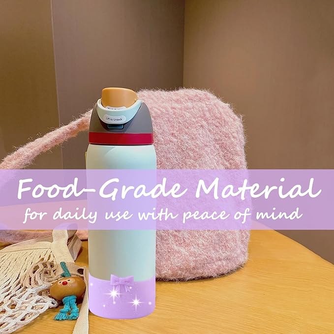 Silicone Bow Boot Water Bottles Accessories for Owala 32 oz WaterBottles