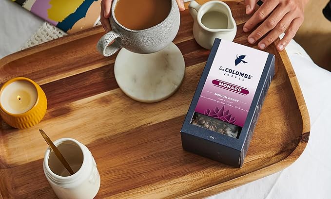 La Colombe Monaco Medium Roast Drip Grind Ground Coffee - Notes of Milk Chocolate, Graham Cracker, Black Cherry, 12 Ounce (Pack of 4)