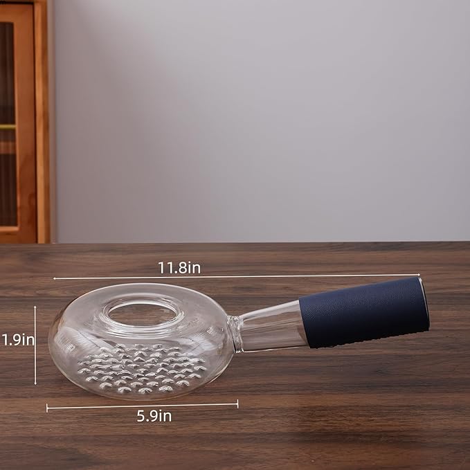 Portable glass coffee bean roaster - High borosilicate glass manual home coffee roasting kit, suitable for small batch roasting of nuts and coffee beans, stove-safe (11.8 * 5.9 * 3.5)