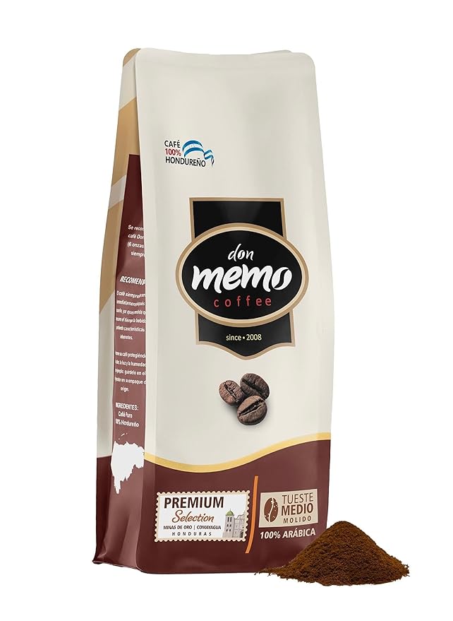 Don Memo Medium Roast Ground Coffee 12 oz – Single-Origin Honduran Arabica, Small Batch, Smooth & Balanced
