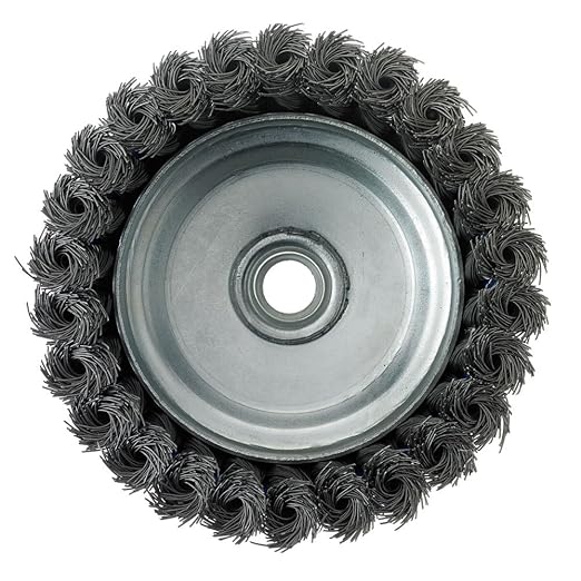 Mercer Industries 189080 - 5" x 5/8"-11 Knot Cup Brush, .020 Carbon Steel Wire