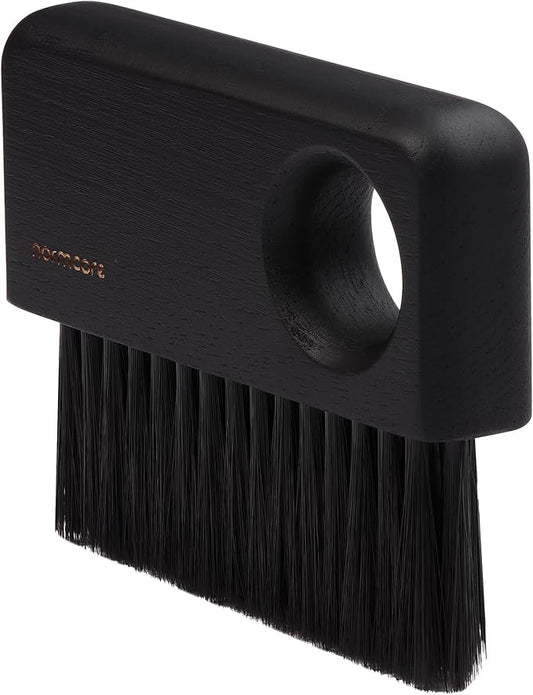 Normcore Coffee Cleaning Brush, Barista Bench Brush for Espresso Machine, Grinder, and Countertop, Compact Coffee Cleaning Tool for Home or Cafe Baristas, American Black Oak Wood Handle