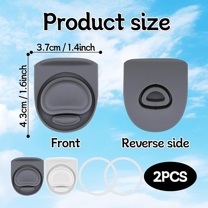 2 Sets Replacement Stopper and O Ring Gasket Compatible with Owala FreeSip 24oz 32oz,Water Bottle Lid Insert Cap Rubber Seal Parts for Owala 16/19/24/32/40oz Mouthpiece Accessories B2S1