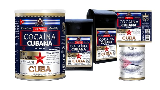ORIGINAL - 100% Arabica Coffee - Intensity 10 - Café COPIUM ® 10 oz Can Ground Expresso.