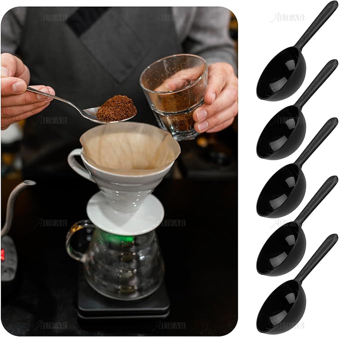 AUEAR, 24 Pack Plastic Coffee Tablespoon Measuring Scoop for Fruit Powder Seed Spices