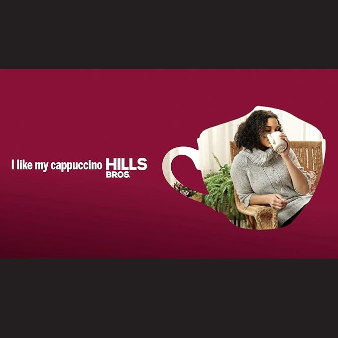 Hills Bros. Cappuccino Mix – Rich, Frothy Coffeehouse-Tasting Instant Drink Mix – Quick and Easy Preparation – Perfect for Hot & Iced Drinks & Creaming Coffee – Sugar-Free Double Mocha, 1 Pack of 12oz