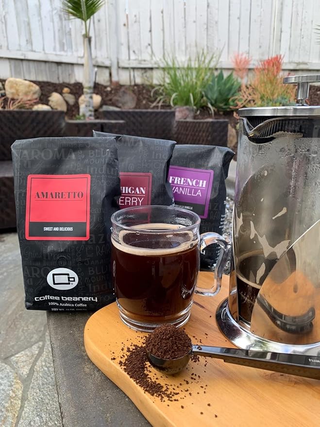 Michigan Cherry Flavored Coffee by Coffee Beanery | 12oz Specialty Medium Roast Ground