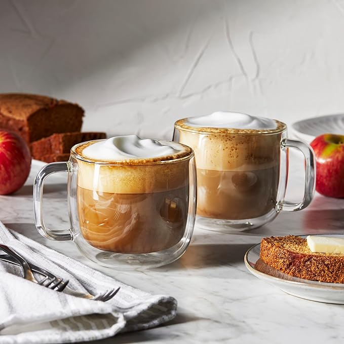 ZWILLING Sorrento Plus 2-pc Double-Wall Glass Cappuccino Mug Set