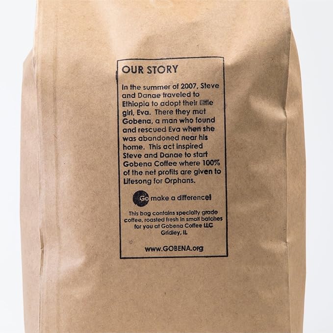 Gobena Coffee 2lb Fair Trade Organic Certified Peruvian Whole Bean Fresh Roasted Specialty, Medium Roast, 100% Arabica Coffee, 32 ounces, 2 pounds, Bulk