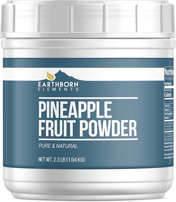 Earthborn Elements Pineapple Fruit Powder 2.3 lb, Pure & Natural, Smoothie Mix-In