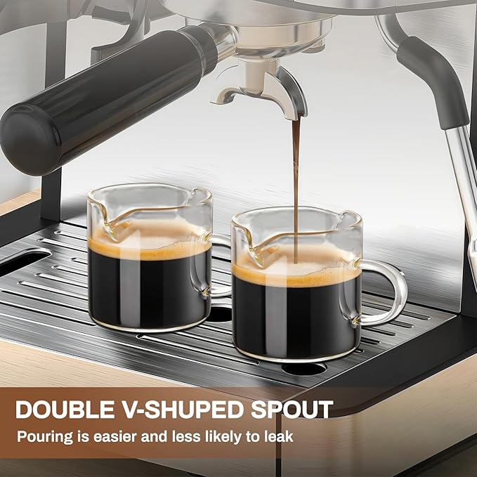 58mm Espresso Accessories Kit - 58mm Tamper and 4 OZ Espresso Cups Set of 2 - Suitable for 58mm bottomless portafilter - WDT Tool Dosing Funnel Espresso Machine Accessories Distribution Tool