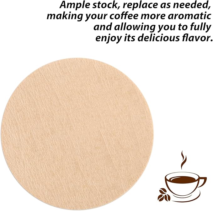 800 PCS Espresso Coffee Filters, 53 mm Round Coffee Filter Paper Unbleached Disposable Replacement Coffees Tea Filters for Coffees and Espresso Makers