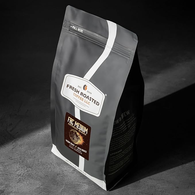 Fresh Roasted Coffee, FRC Medium Roast Blend, 5 lb (80 oz), Kosher, Whole Bean
