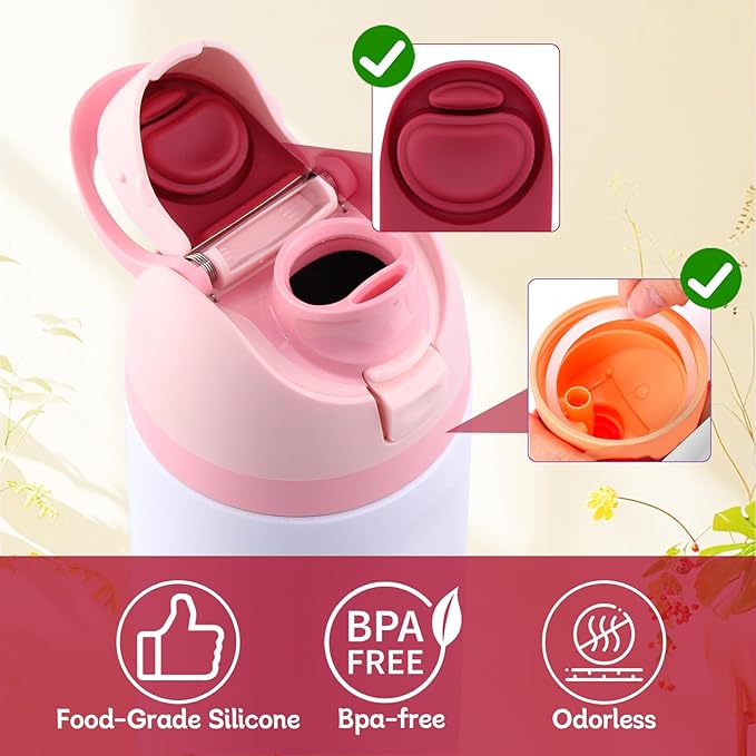 3 Sets Replacement Seal Gasket Stoppers for Owala Freesip Cap Mouth,Silicone O Sealing Ring Parts Water Bottle Top Lid Accessories for Owala Freesip 16/19/24/32/40oz（Wine Red）