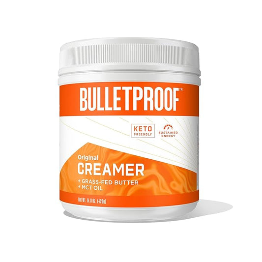 Bulletproof Original Creamer, 14.8 Ounces, Keto Coffee Creamer with MCT Oil and Grass-Fed Butter, Supports Brain Function