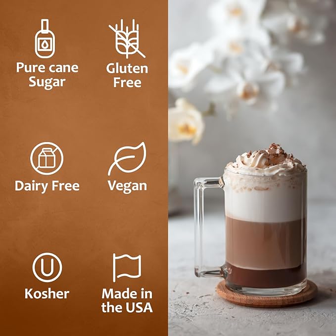 Syruvia Coffee Syrup, Vanilla Flavored Syrup for Drinks, Lattes, and Desserts – 25.4 fl oz