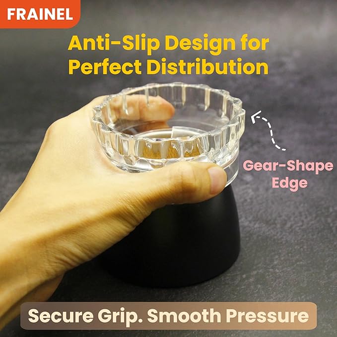 2-in-1 Moka Pot Dosing Ring & Coffee Distributor – Fits 4–6 Cup (300 ml) Moka Pots, Spill-Proof Powder Leveler & Clean Espresso Prep Tool