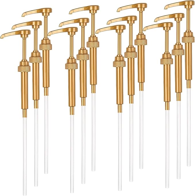 AOSWTLIF 12PCS Syrup Pump Suitable for 750ml Bottles，Coffee Syrup Dispenser Pump，Flavor Syrup Pump (12)