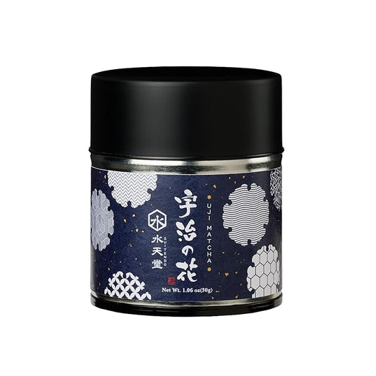 SUITENDO "Uji no Hana" Japanese Matcha Green Tea Powder (30g/1.06oz) - Ceremonial Grade, 100% Product of Japan