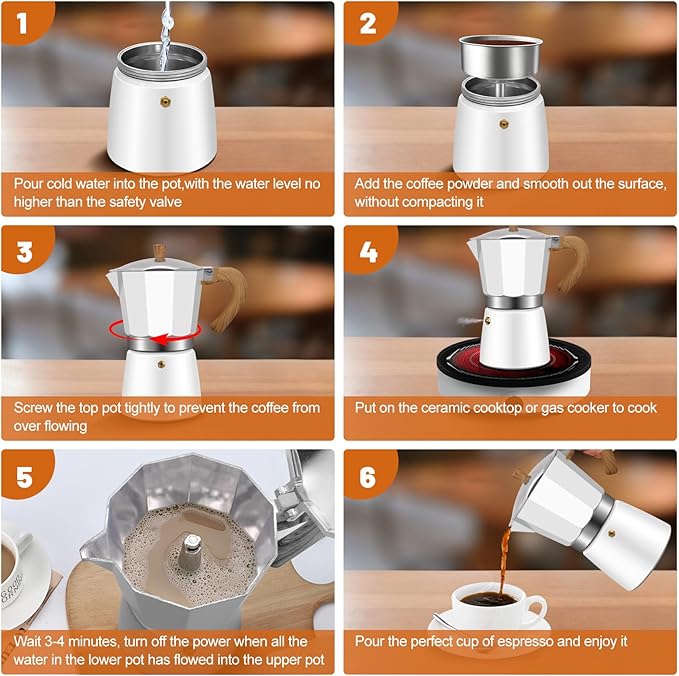 12 Cup Aluminum Espresso Stovetop Moka Pot Express Coffee Maker Percolator Italian Classic Mocha Coffee Machine for Italian and Cuban Cafe Brewing for Home & Camping 600ml 20oz