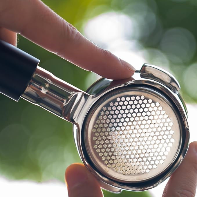 IKAPE 54mm Bottomless Naked Portafilter for Breville BES870/880 & Solis etc., Includes 18g Basket (Bambino Plus Not Supported)