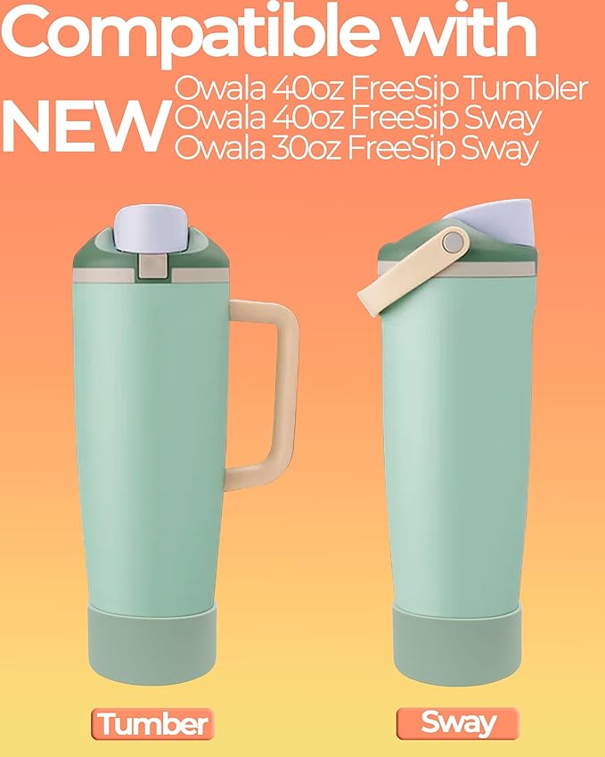 Silicone Boot for Owala 30oz & 40oz FreeSip Sway Bottles & Tumblers - Non-Slip, Scratch-Resistant, Stability Enhancer, Available in 12 Colors (Classic Pink)