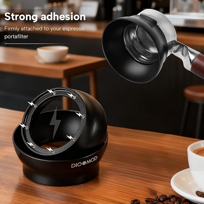 54mm Dosing Funnel, Magnetic Dosing Funnel, Espresso Coffee Dosing Ring for Barista, Compatible with Breville 54mm Handle Filter Cups, Espresso Accessories