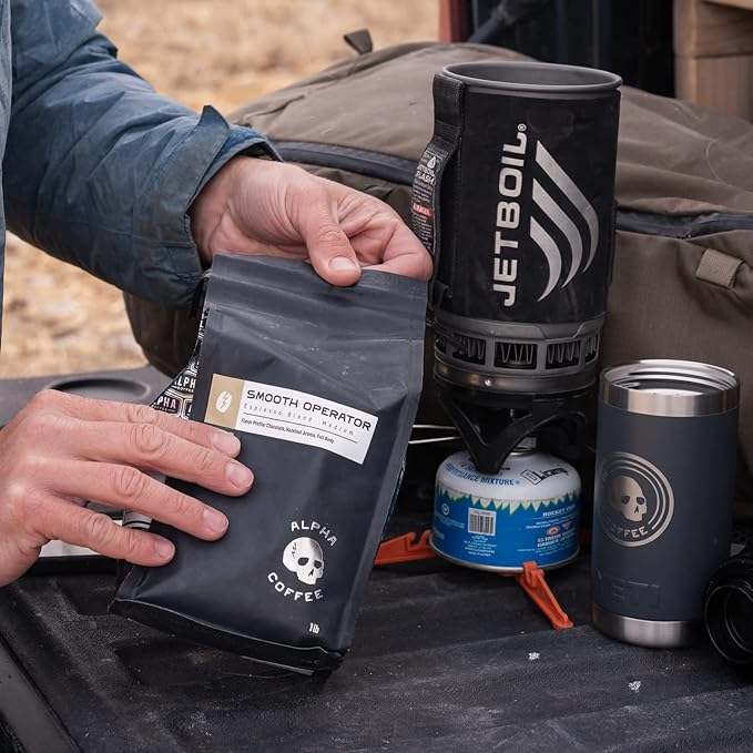 Alpha Coffee - Smooth Operator - 16 oz. Premium Espresso Blend - Gourmet Medium Roast Coffee | Veteran Owned - Specialty Small Batch Roasted Coffee | 100% Arabica Beans (Smooth Operator Drip Grind)