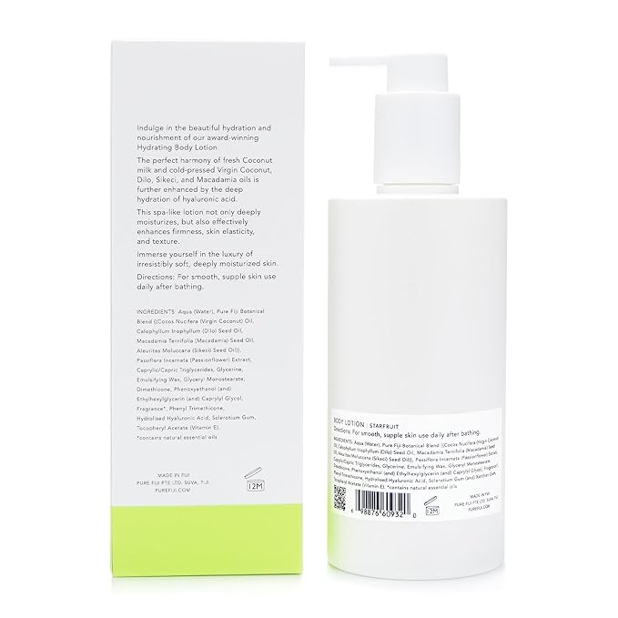 PURE FIJI Hydrating Body Lotion, Starfruit (10.14 Fl.Oz /300ml)