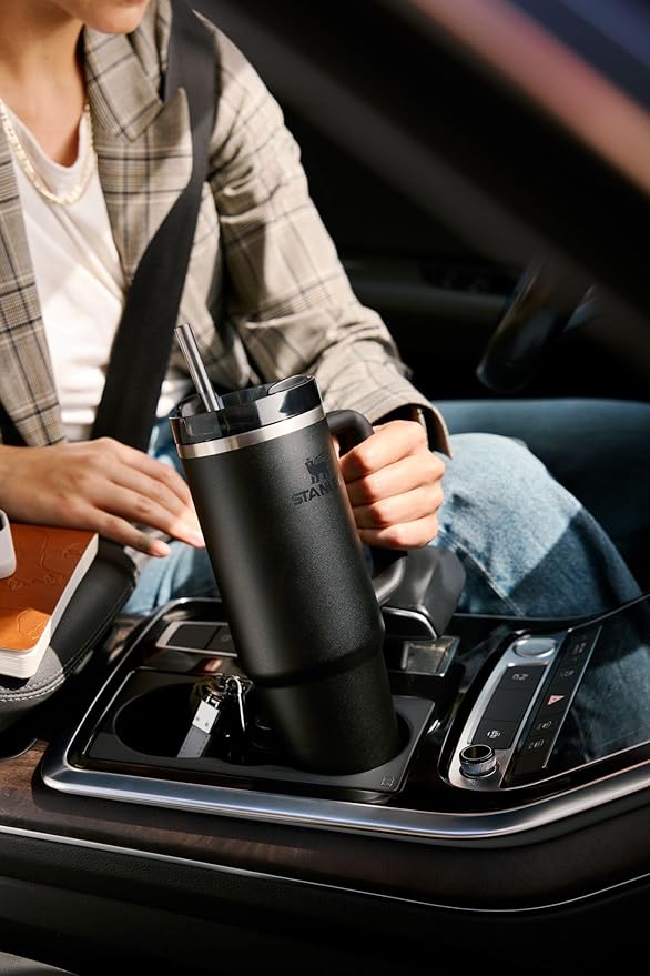 STANLEY Quencher H2.0 Tumbler with Handle and Straw 64 oz | Flowstate 3-Position Lid | Cup Holder Compatible for Travel | Insulated Stainless Steel Cup | BPA-Free | Soft Orchid