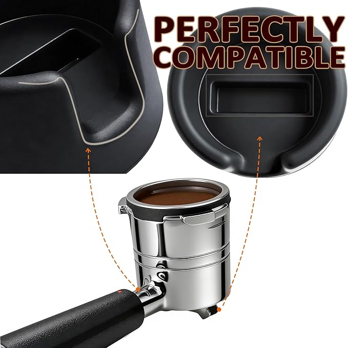 Portafilter Holder Compatible with Ninja Espresso Machine Accessories Tamping Station for Ninja Luxe Cafe ES601, ES701