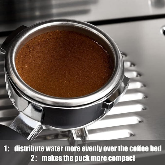 53.3 mm Espresso Puck Screen Espresso Filter Stainless Steel Reusable Lower Shower Clean Coffee Screen 1.7 mm Thickness Coffee Filter Mesh Plate