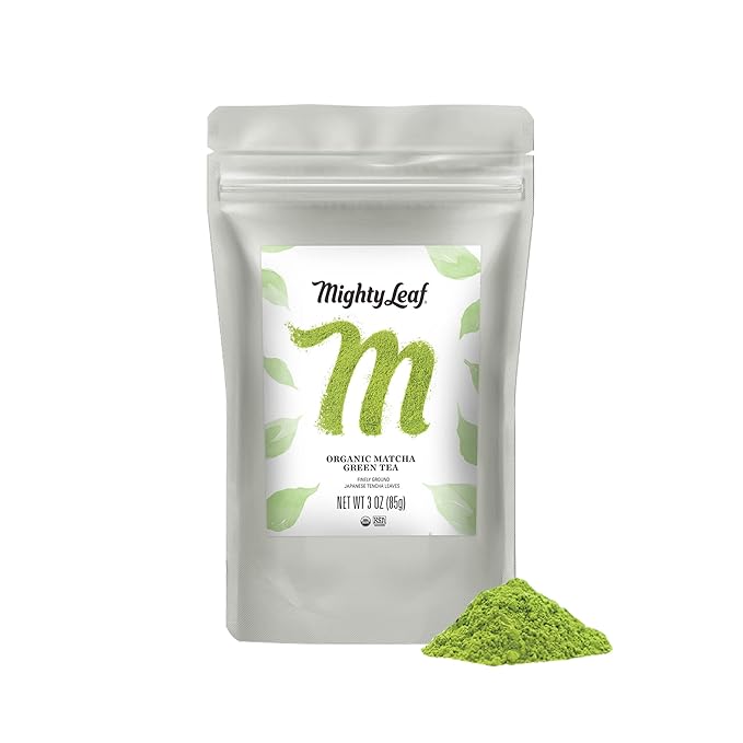 Mighty Leaf Tea, Organic Matcha Green Tea Powder - 3 Ounce Bag, 100% Japanese Matcha, Unsweetened
