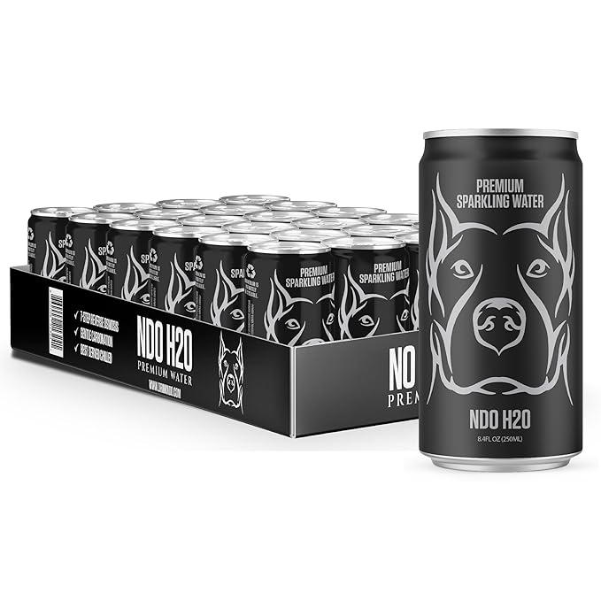 NO DAYS OFF Premium Sparkling Water - 24 Pack, 8.4 fl oz, Sparkling (Unflavored) - Ultra-Purified Reverse Osmosis with Gentle Carbonation, On-the-Go and Bulk Size
