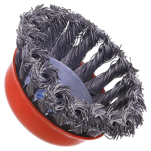 Wire Cup Brush for 4 1/2 Angle Grinder, 10 Pack 3 inch Wire Brush for Grinders, 5/8" -11 Threaded, for Heavy Cleaning Rust, Stripping and Abrasive