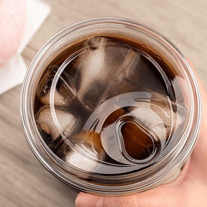 Karat C-KC626TS-SHNE 98mm PET Strawless Sipper Lid for 12-24oz PET Cup, sipper lids, strawless lids 1,000 Count