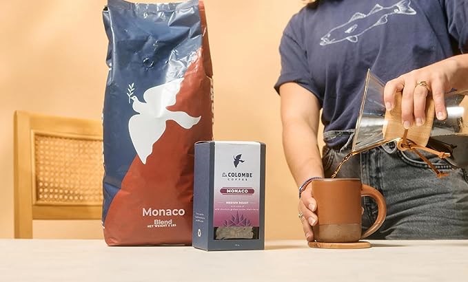 La Colombe Monaco Medium Roast Drip Grind Ground Coffee - Notes of Milk Chocolate, Graham Cracker, Black Cherry, 12 Ounce (Pack of 1)